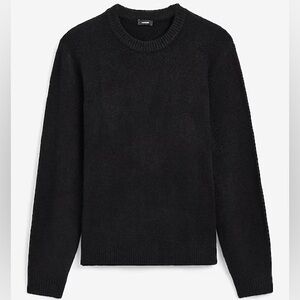 Express Men's Charcoal Crewneck Sweater